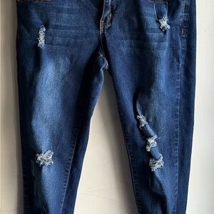 VIP Distressed Blue Women's Jeans size 9/10